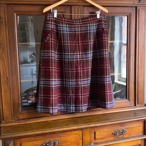 Lands End Wool Skirt